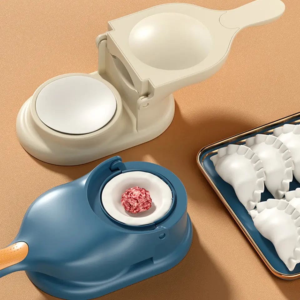 2-in-1 Manual Dumpling Maker & Dough Press – Portable Dumpling, Tortilla, and Dough Skin Molder | Premium Quality