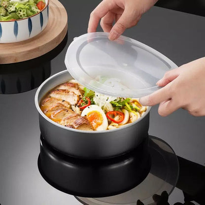 Set of 5 Stainless Steel Bowls with Lids – Multipurpose Storage & Serving