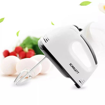 7-Speed Scarlett Electric Hand Mixer & Beater – Powerful Baking & Coffee Beater Machine in Pakistan