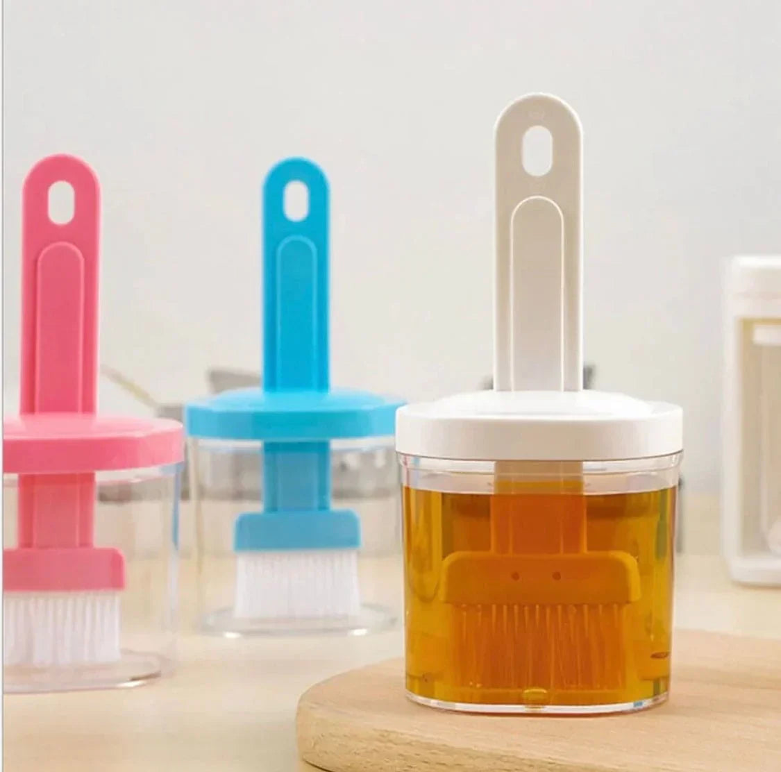 Silicone Oil Brush with Bottle – High Temperature Resistant, Easy Oil Dispensing