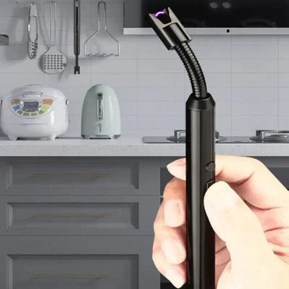 Premium USB Rechargeable Electric Arc Lighter, Flameless Plasma BBQ and Kitchen Lighter with 360° Rotation