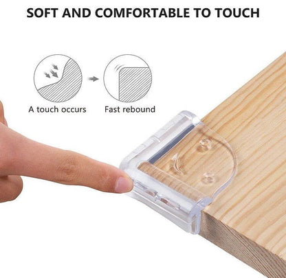 Set of 4 Baby Silicone Table Corner Protectors – Safety Bumper Guards