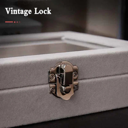 Portable Velvet Jewelry Box – Ring & Earring Display Organizer