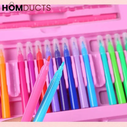 Kids Art Set With Drawing Pad (208pcs)