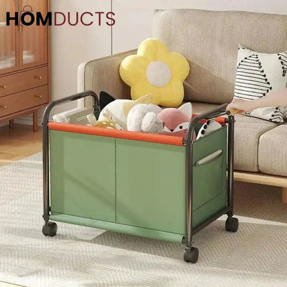 Kid's Bedroom Toy Storage Box with Wheels - Multipurpose Organizer