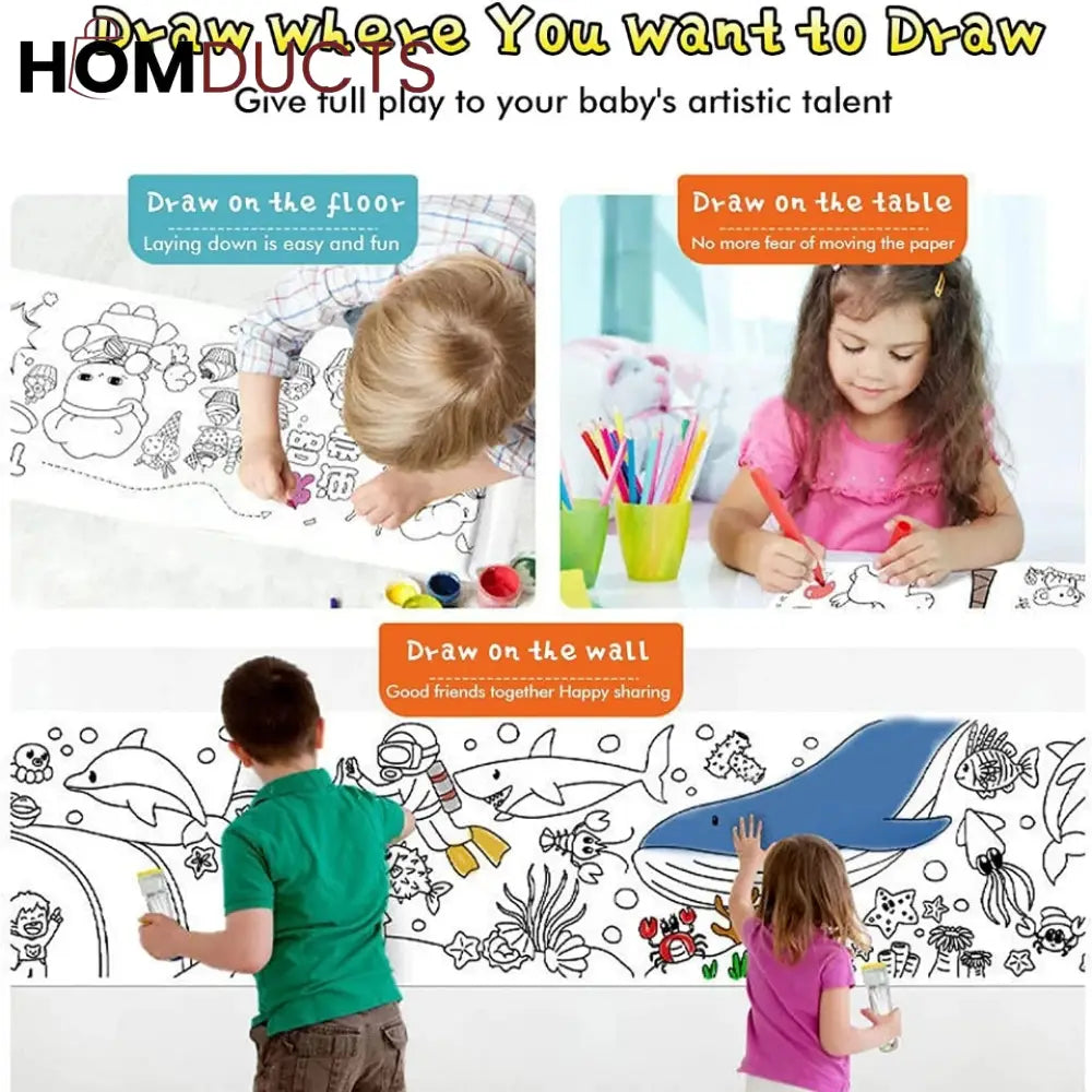 Kids Drawing Roll