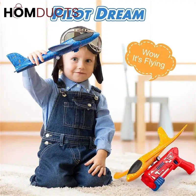 Kids Toy Plane , Gun style Launching Aircraft