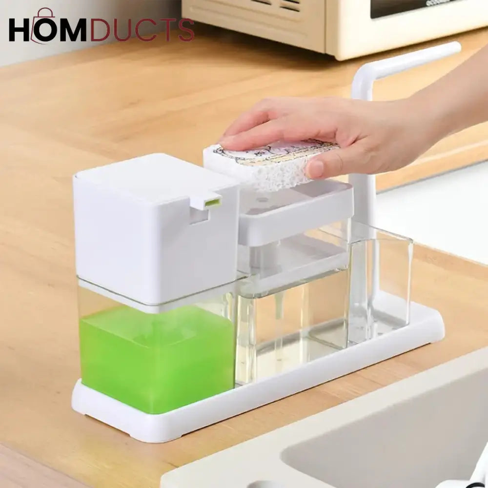 Kitchen Caddy With Hand Wash Dispenser
