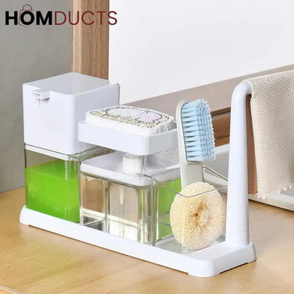 Kitchen Caddy With Hand Wash Dispenser