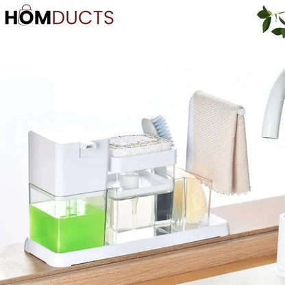 Kitchen Caddy With Hand Wash Dispenser