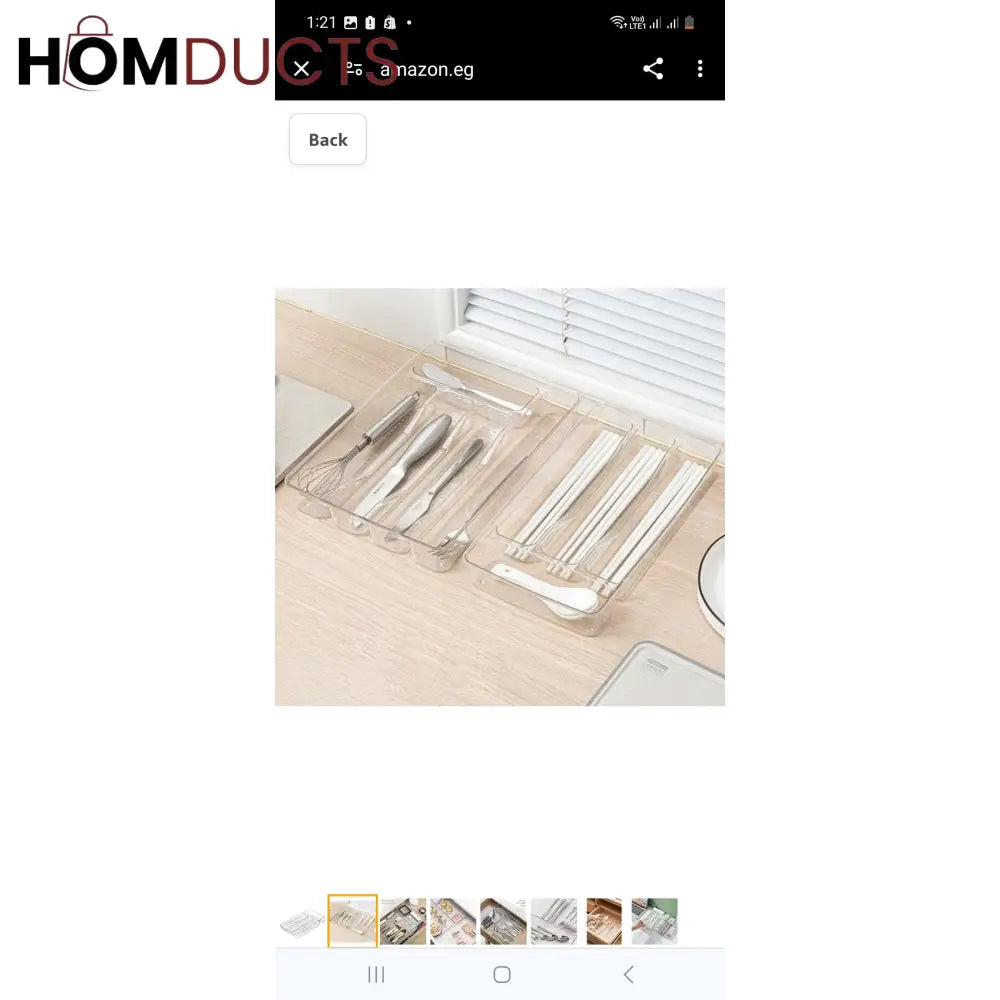 Kitchen Drawer Cutlery Organizer