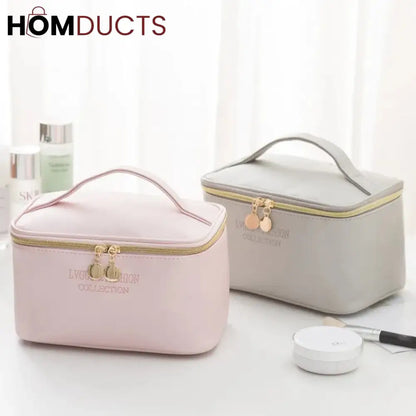 Large Capacity 3Pcs PU Travel Cosmetic Bag