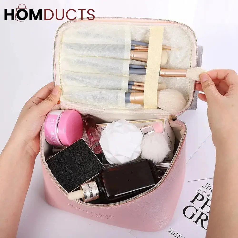 Large Capacity 3Pcs PU Travel Cosmetic Bag