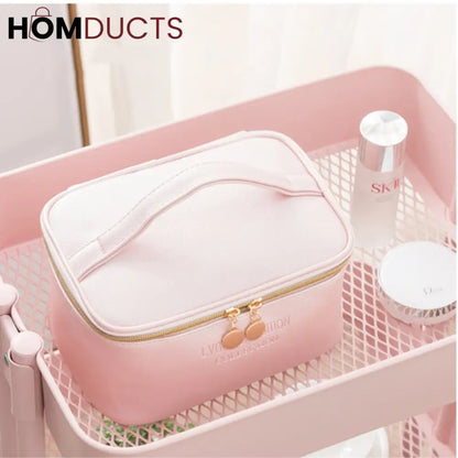 Large Capacity 3Pcs PU Travel Cosmetic Bag