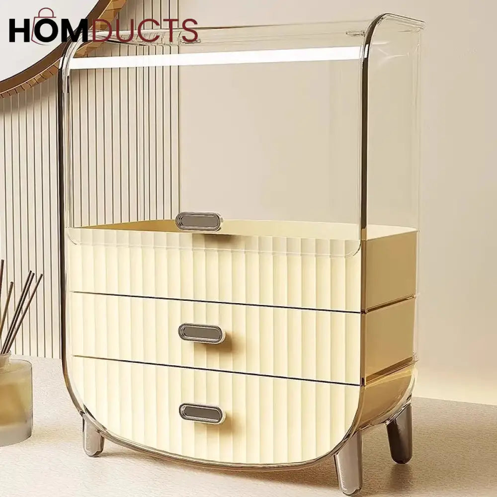 Large Capacity Cosmetic Organizer With Drawers