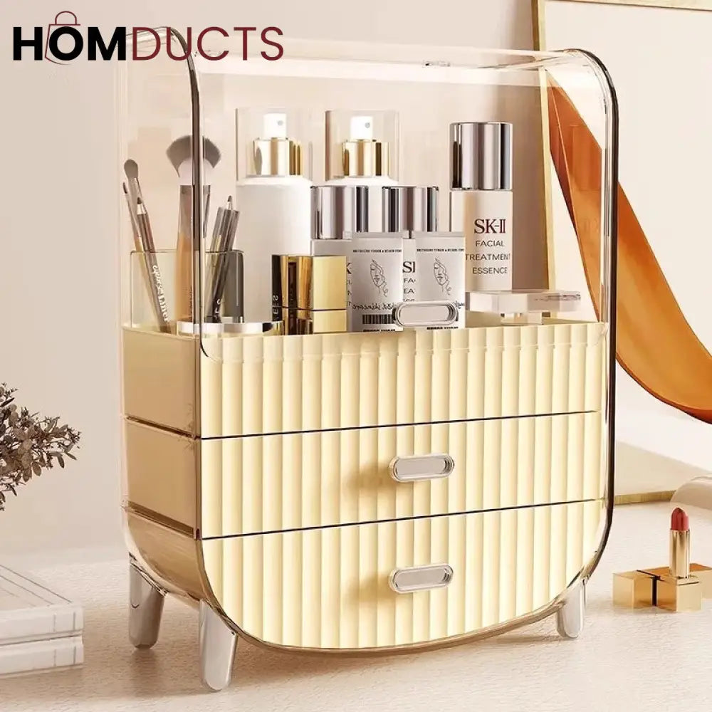 Large Capacity Cosmetic Organizer With Drawers