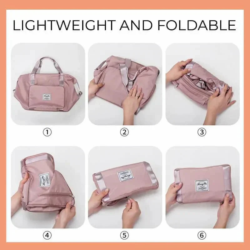 Foldable Large Capacity Travelling Bag – Lightweight & Space-Saving Travel Essential