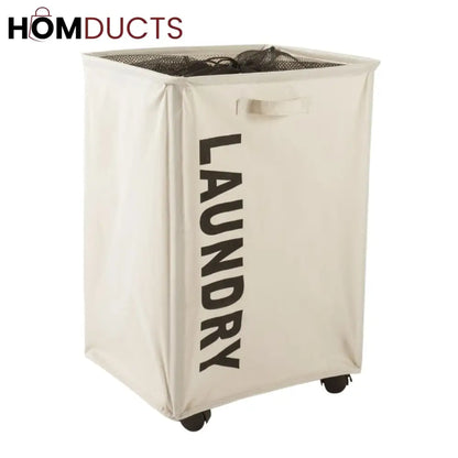 Large Capacity Laundry Basket With Wheels