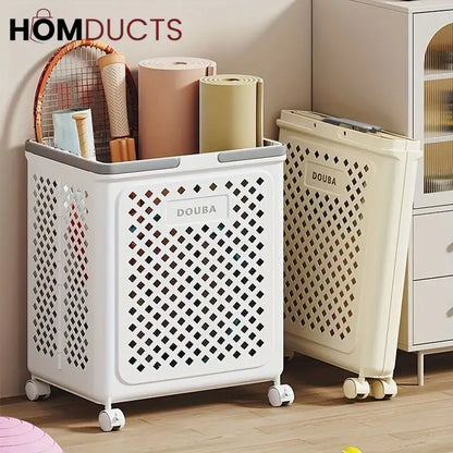 Large Capacity Movable Folding laundry Basket
