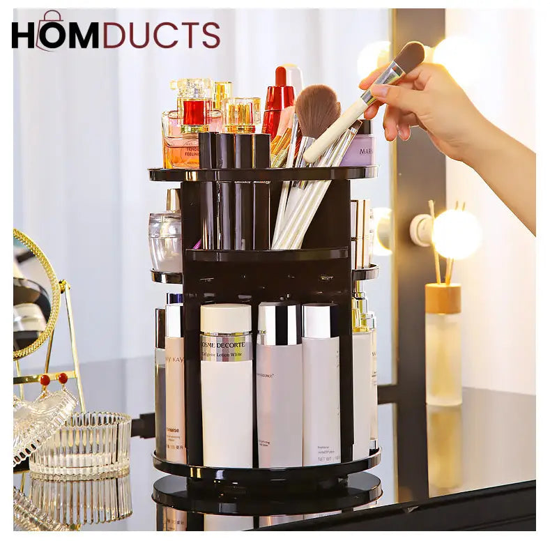 Large Capacity Rotating Cosmetic Organizer