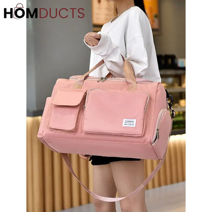 Large Capacity Waterproof Fitness And Travel luggage Handbag