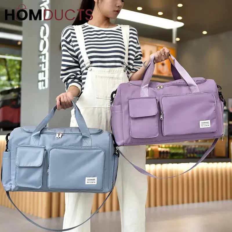 Large Capacity Waterproof Fitness And Travel luggage Handbag