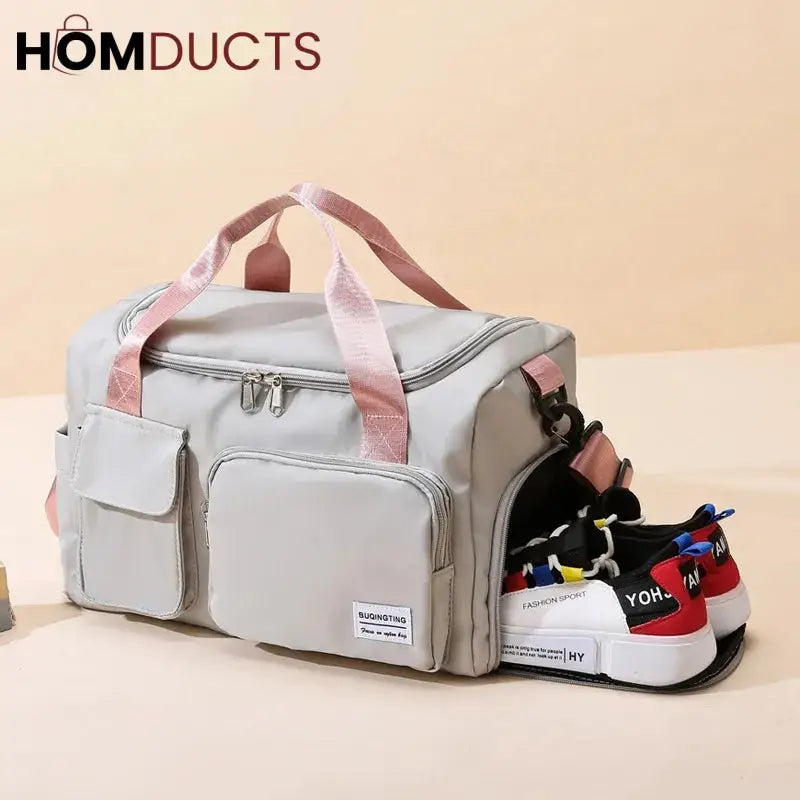 Large Capacity Waterproof Fitness And Travel luggage Handbag