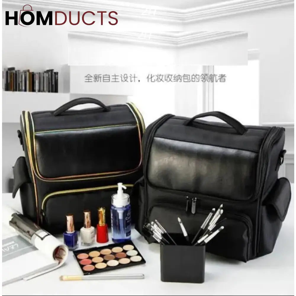 Large Capacity Women Travel Cosmetic Organizer Suitcase