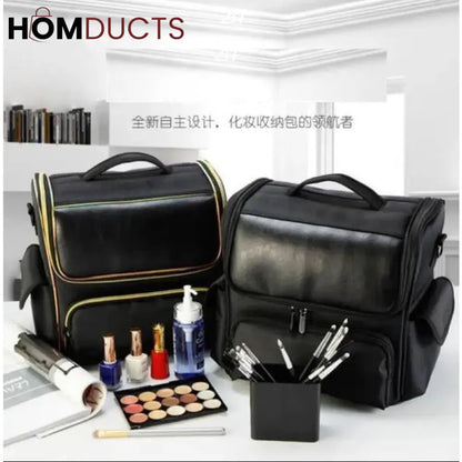 Large Capacity Women Travel Cosmetic Organizer Suitcase