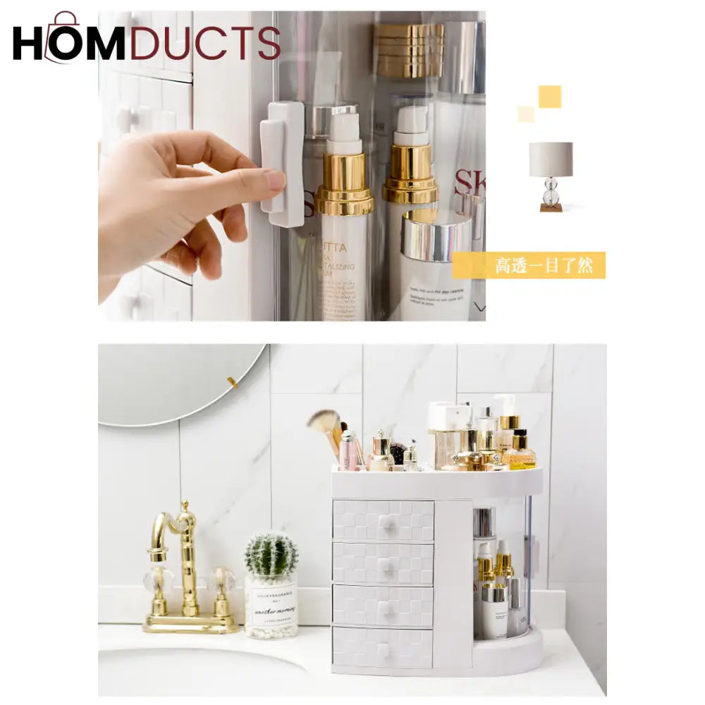 Largest Capacity Cosmetic Organizer With Drawer