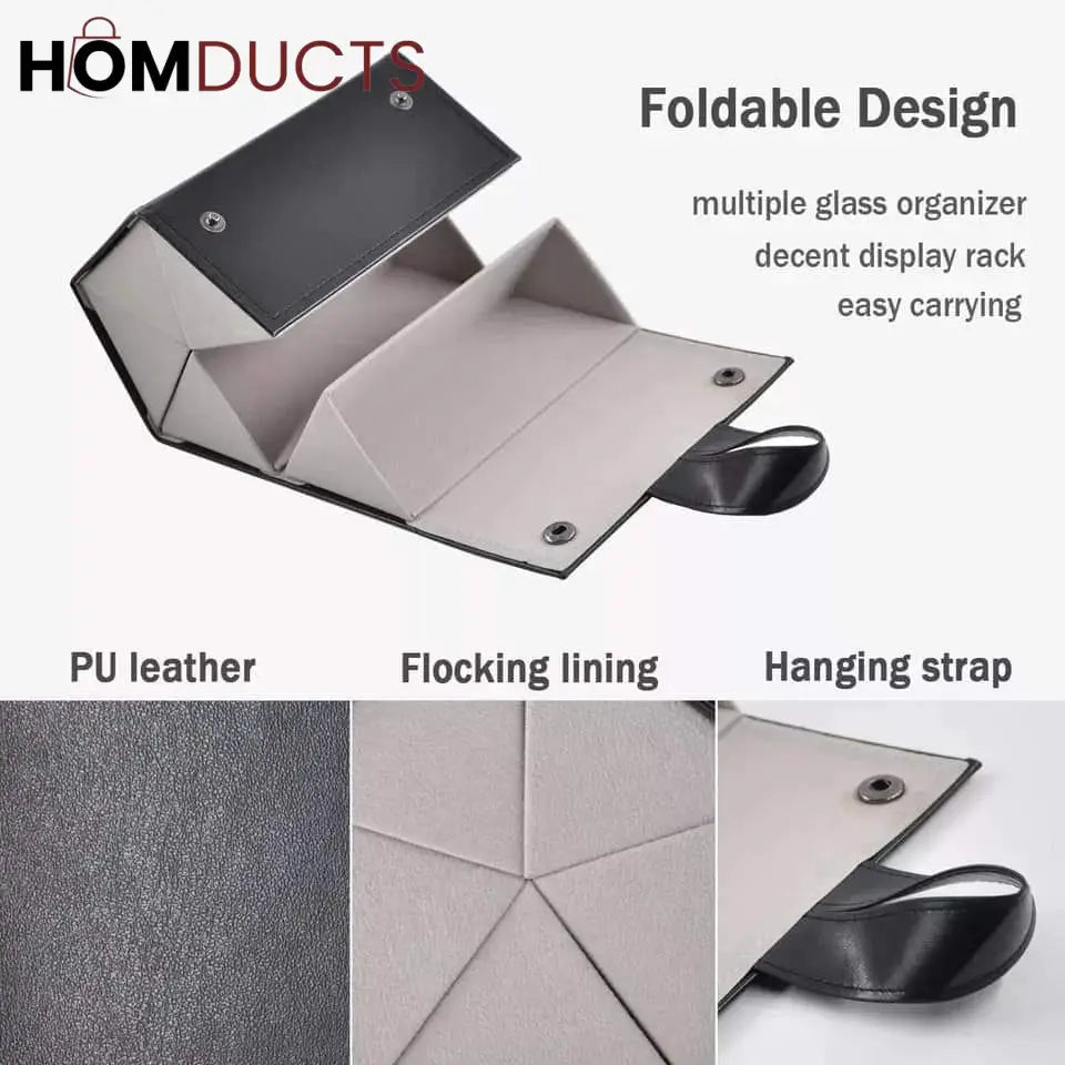 Leather Sun Glasses Organizer