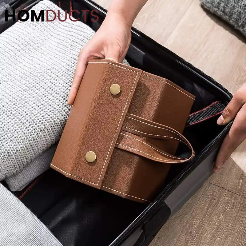 Leather Sun Glasses Organizer