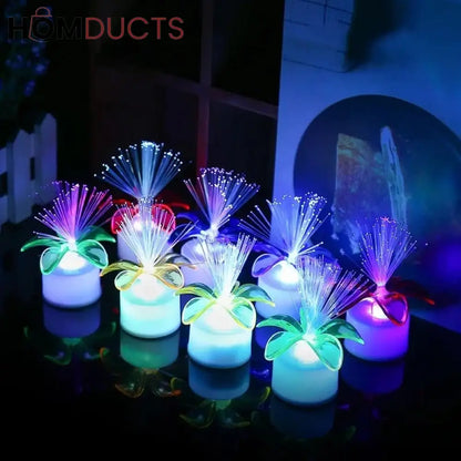 LED Candle Rose Night Light