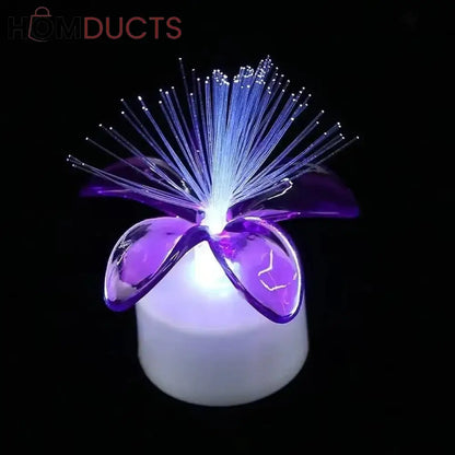 LED Candle Rose Night Light