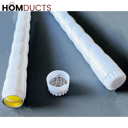 LED Twisted Taper Candle – 1pc Flameless Ivory Candle with Realistic Warm Glow