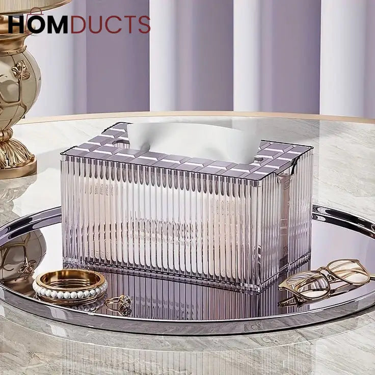 Light Luxury Transparent Tissue Box