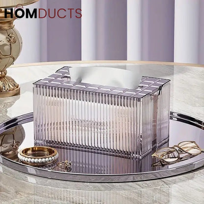 Light Luxury Transparent Tissue Box