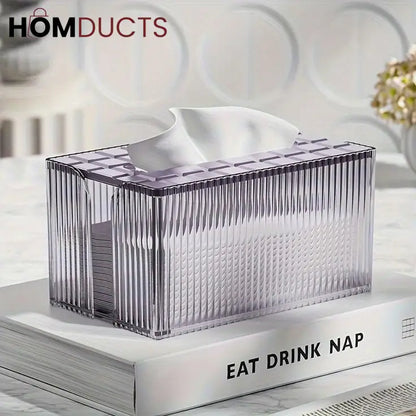 Light Luxury Transparent Tissue Box