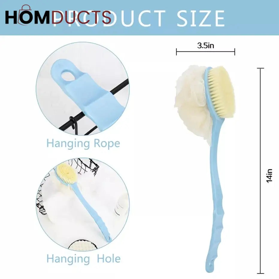 Long handle bath brush