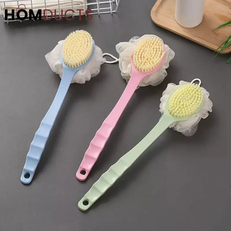 Long handle bath brush