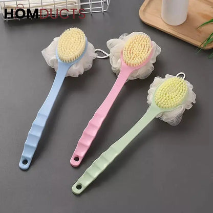 Long handle bath brush
