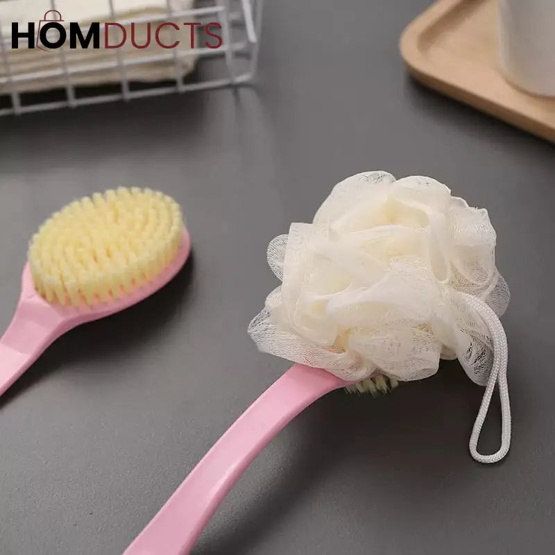 Long handle bath brush