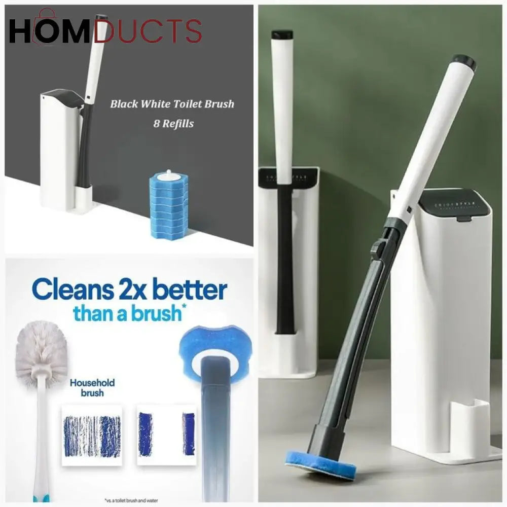 Long Handle Toilet Brush With Disposable Replacement