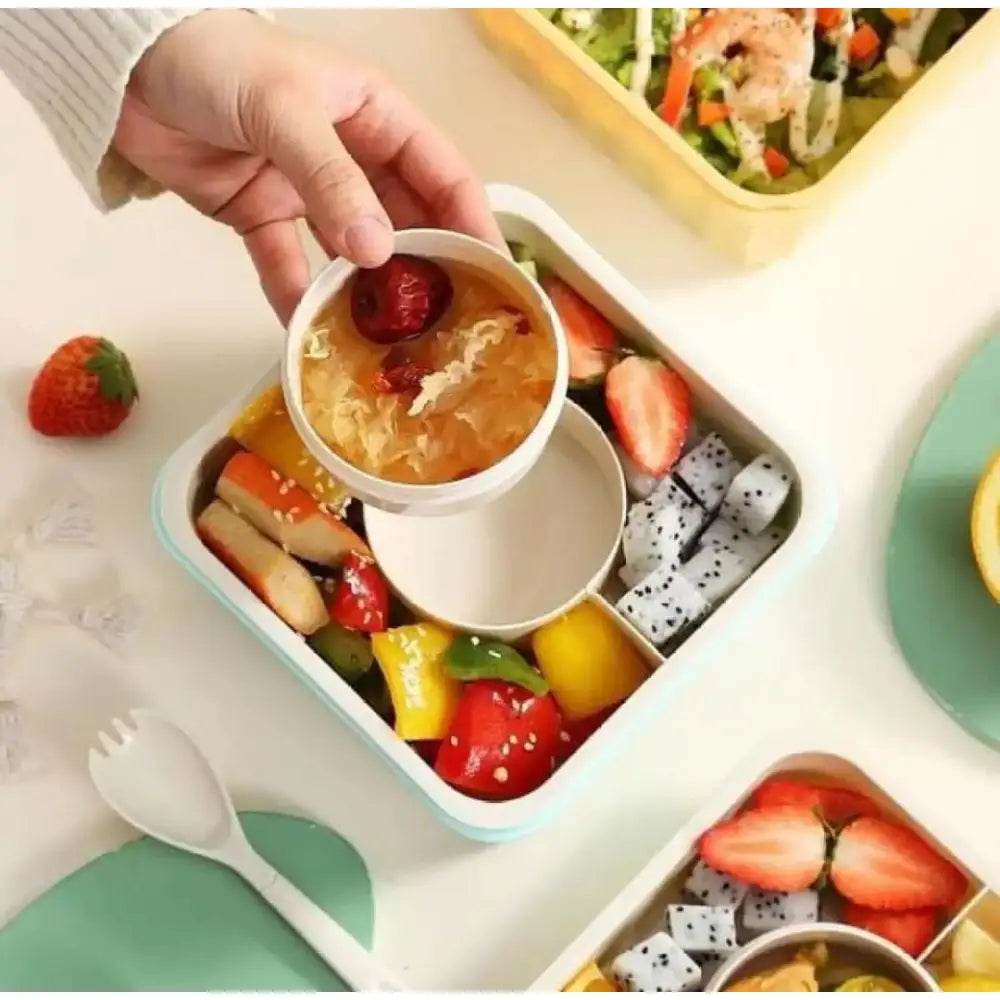 Lunch Box With Separate Partition (Microwave Safe)