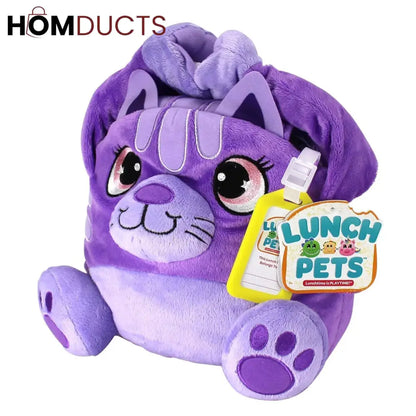 Lunch Pets Plush Kids’ Lunch Box – Cute & Insulated Animal-Shaped Bag