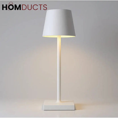 LuxeGlow Rechargeable LED Side Lamp – Minimalist Black & White