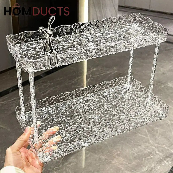 Luxury 2 Tier Vanity And Cosmetic Organizer