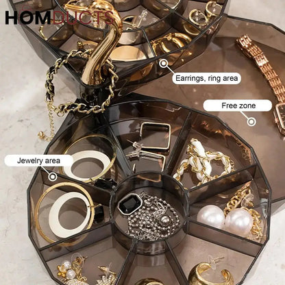 Luxury 3 Layer Swan Jewelery Organizer