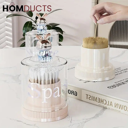 Luxury Cotton Swab And Multipurpose Holder