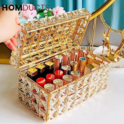 Luxury Crystal Lipstick Organizer